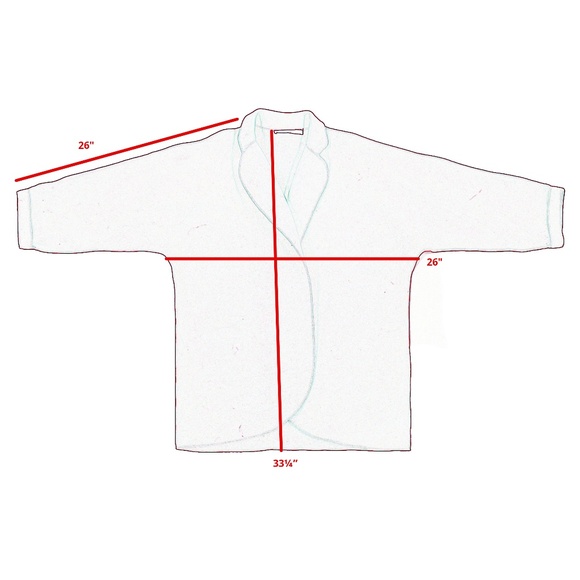 STEPHEN BURROWS Vintage Wool Felt Kimono Style Coat US 6 Made in USA - Picture 3 of 7